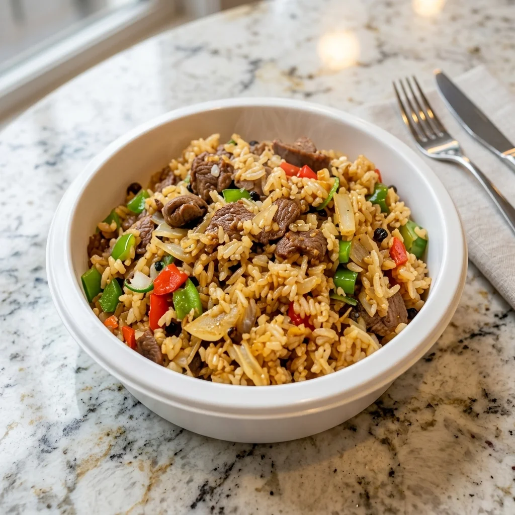 Chicken fried rice at New Lucky Kitchen in St. Thomas, ON