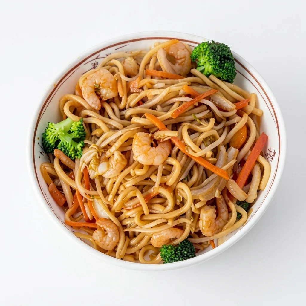 Beef chow mein at New Lucky Kitchen in St. Thomas, ON