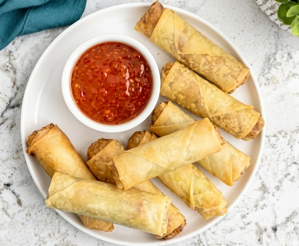 Egg rolls at New Lucky Kitchen in St. Thomas, ON